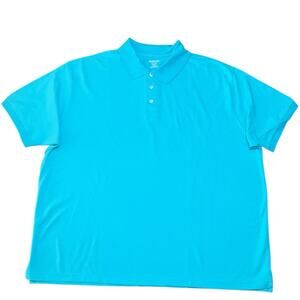 St. John's Bay Men’s Classic Polo Heritage Teal Blue Size 3XL NEW